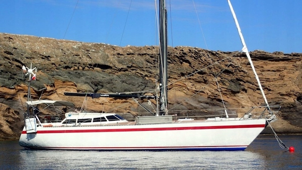 Glacer 44 transocean sailboat under sail
