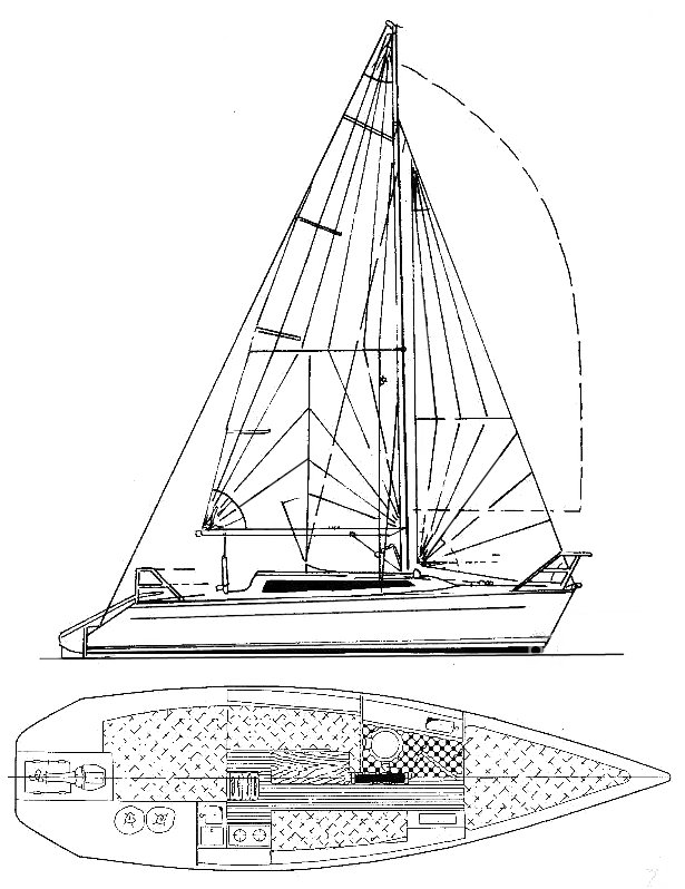 Magnum 85 sailboat under sail