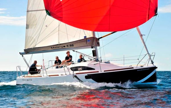 Malango 888 sailboat under sail