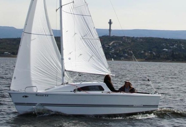 Malbec 18 sailboat under sail