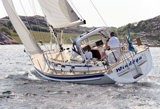 Malo 37 sailboat under sail