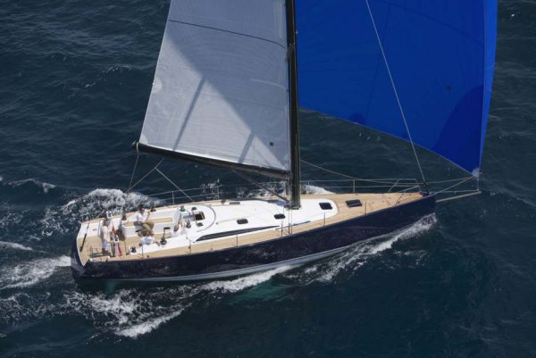 Marten 49 sailboat under sail