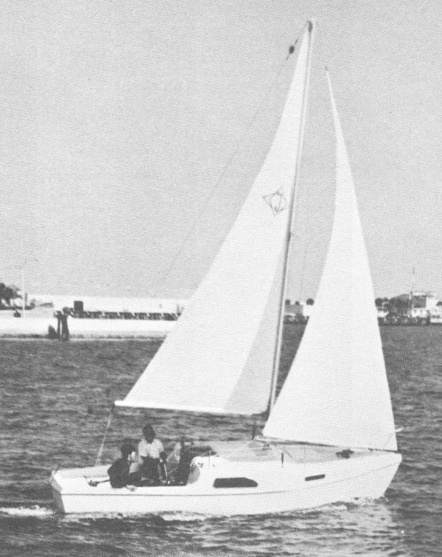 Milo joy 22 sailboat under sail