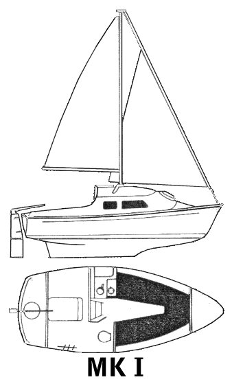 Mirror offshore mk i sailboat under sail