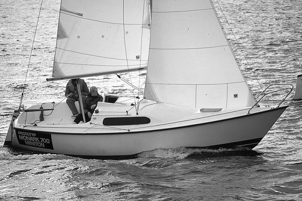 Monark 700 sailboat under sail