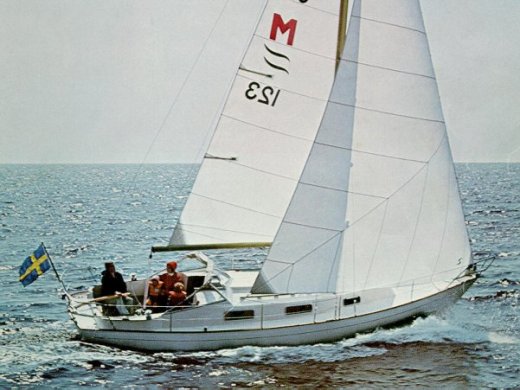 Monsun 31 sailboat under sail