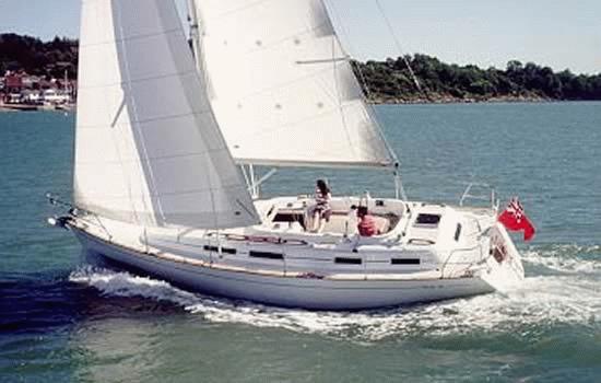 Moody 36 2 sailboat under sail