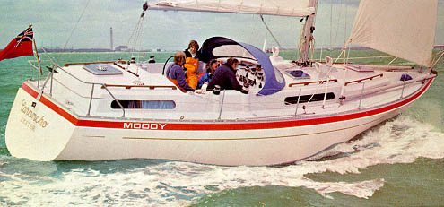 Moody 36 1 sailboat under sail