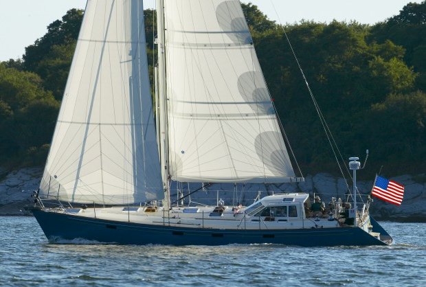 Morris 51 sailboat under sail