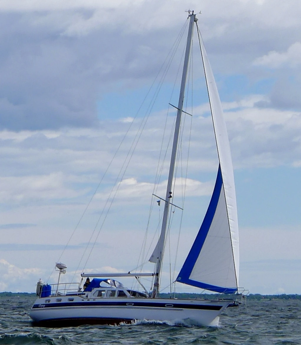 Motiva 43 sailboat under sail