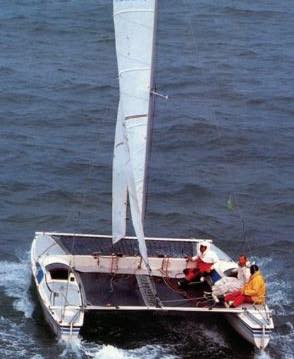 My cat 26 sailboat under sail