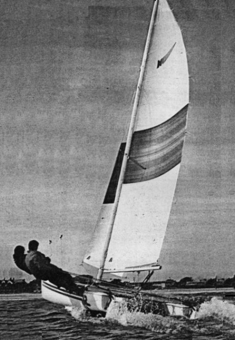 Mystere 50 sailboat under sail