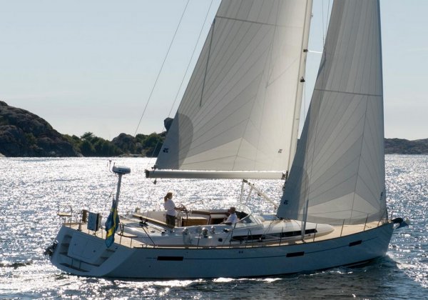 Najad 505 sailboat under sail