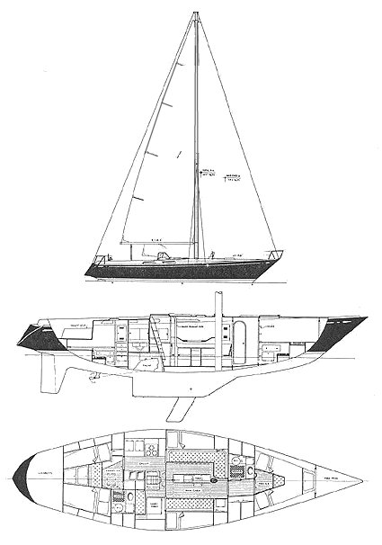 New york yacht club 48 sailboat under sail