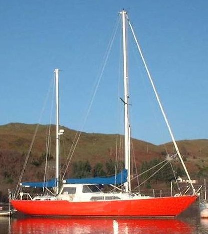 Nicholson 48 sailboat under sail