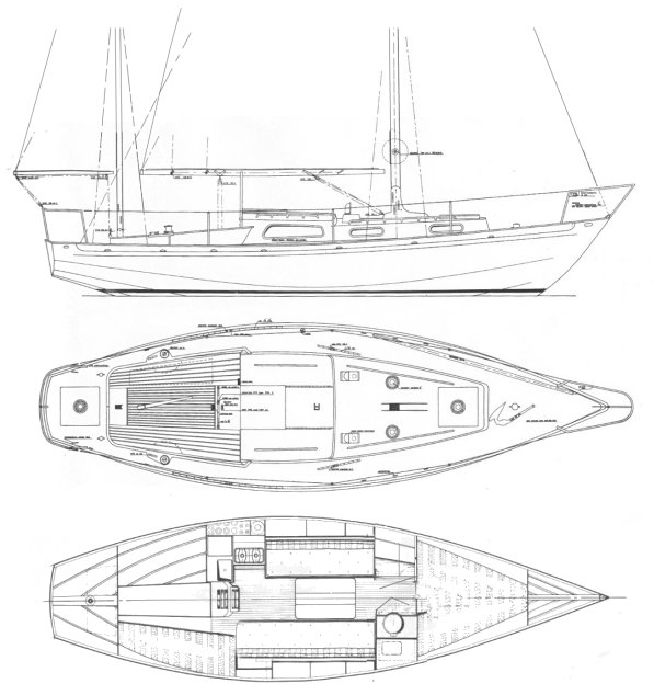 Noordsvaarder 900 sailboat under sail