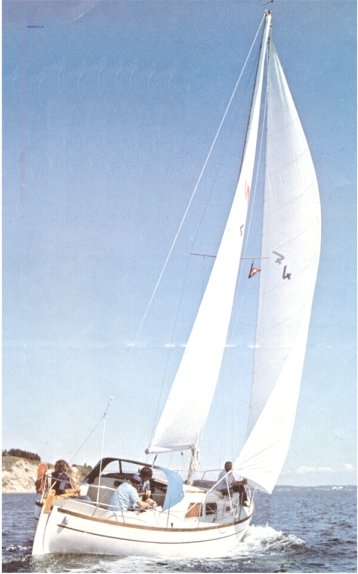 Nordica 2930 sailboat under sail