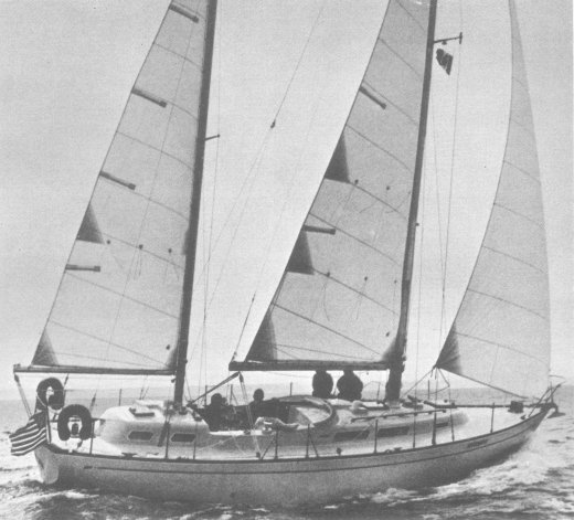 North star 8020 sailboat under sail