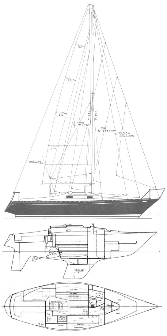 North star 1000 sailboat under sail