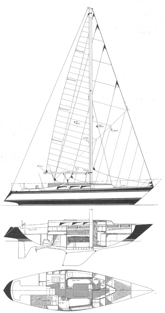 North star 150035 sailboat under sail