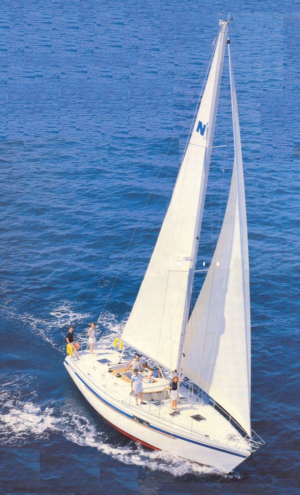 North wind 435 sailboat under sail