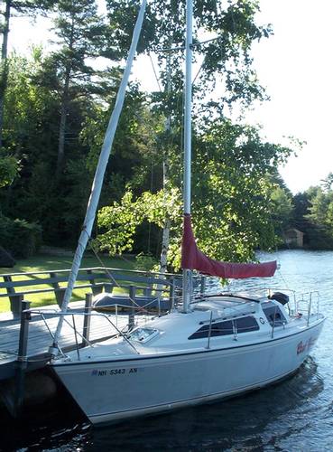 O'day 280 sailboat under sail