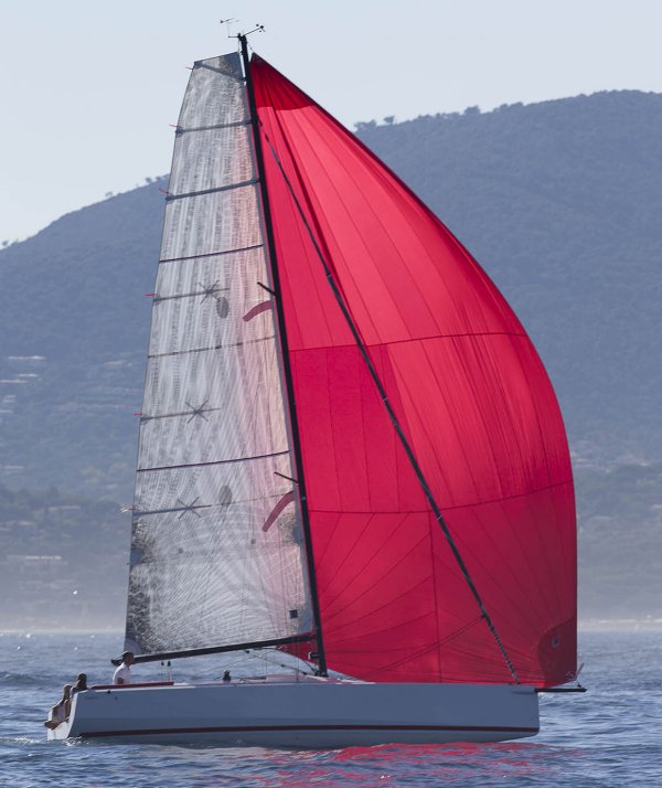 Optio wauquiez sailboat under sail