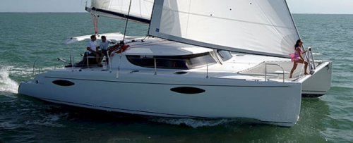 Orana 44 sailboat under sail