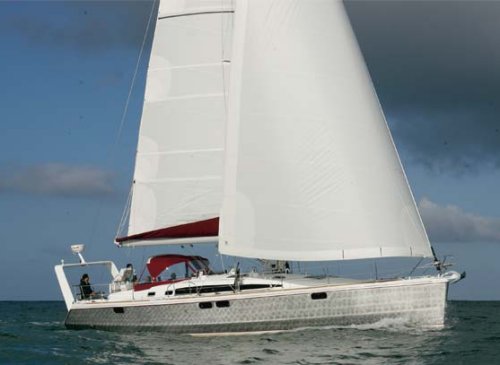 Ovni 495 sailboat under sail