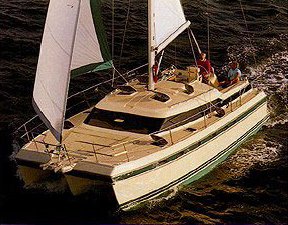 Packet cat 35 island packet sailboat under sail