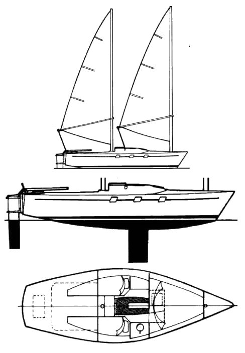 Parker dawson poacher sailboat under sail