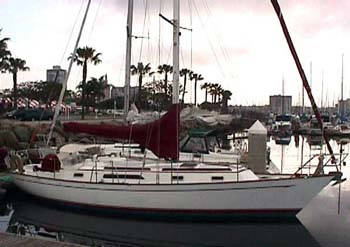 Passport 37 sailboat under sail