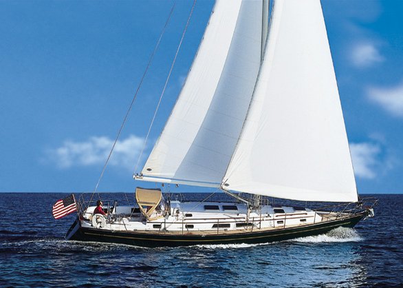 Passport 456 sailboat under sail