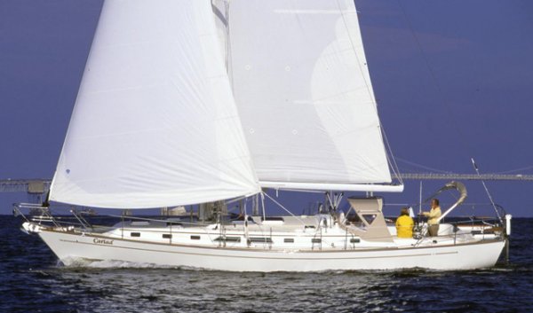 Passport 470 ac sailboat under sail
