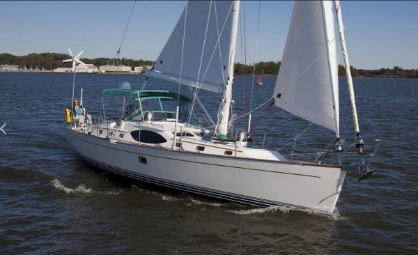 Passport vista 545 sailboat under sail