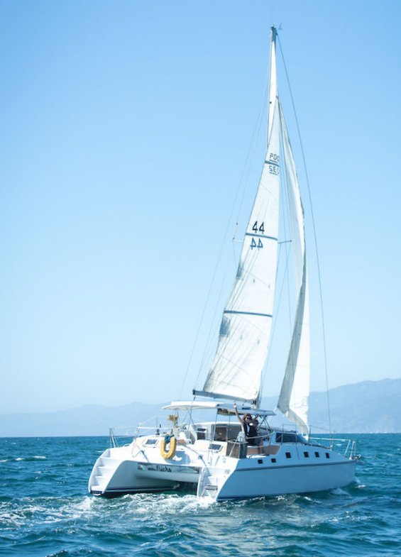 Pdq 32 sailboat under sail