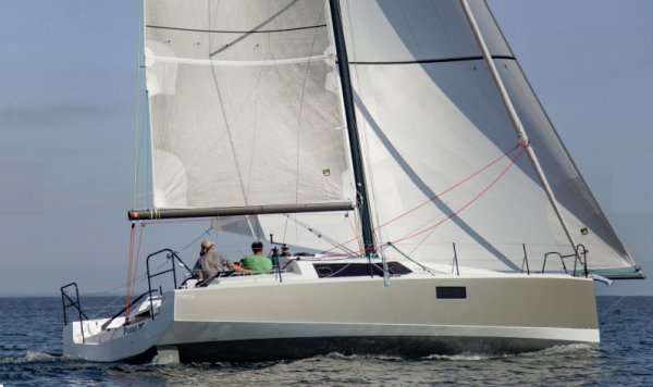Pogo 36 sailboat under sail