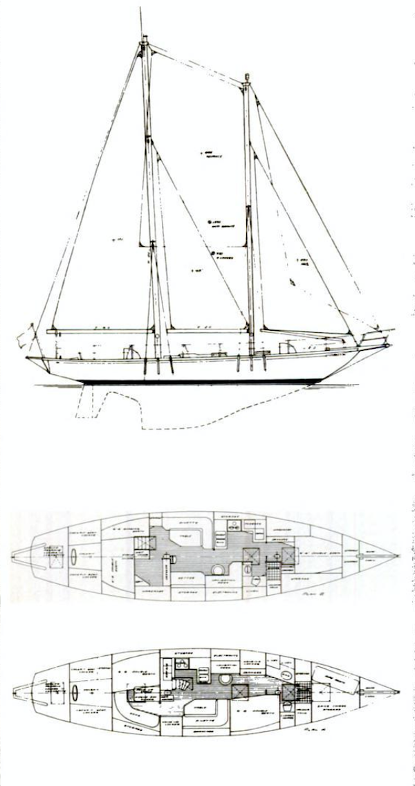Worldcruiser 50 sailboat under sail