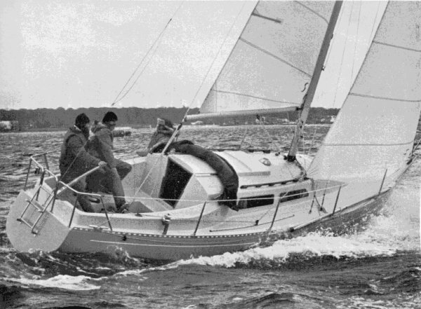 Tur 84 sailboat under sail