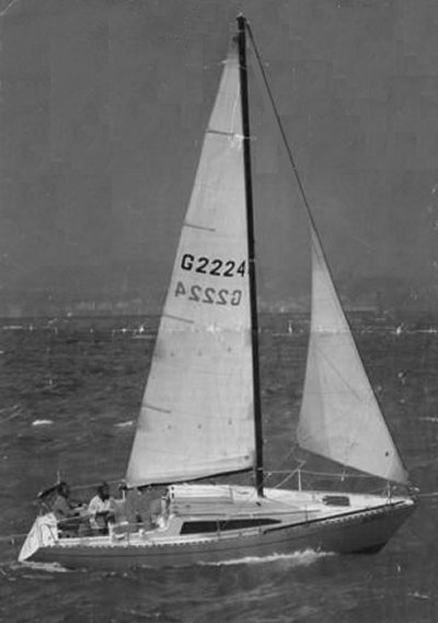 Ra antares sailboat under sail