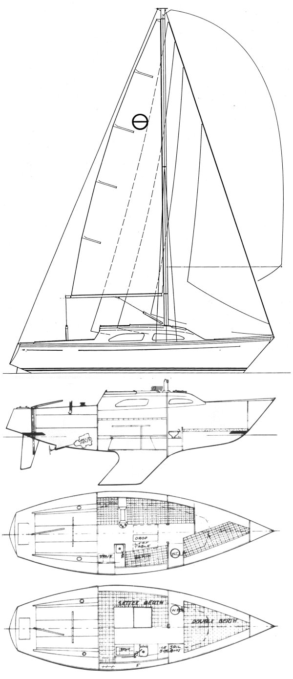 Reactor 25 sailboat under sail