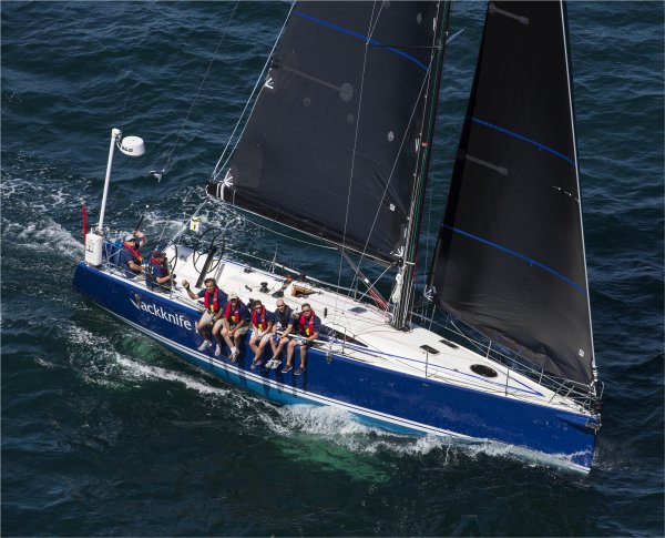 Redline 41 2014 sailboat under sail