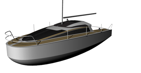 Rêvolution 24 sailboat under sail