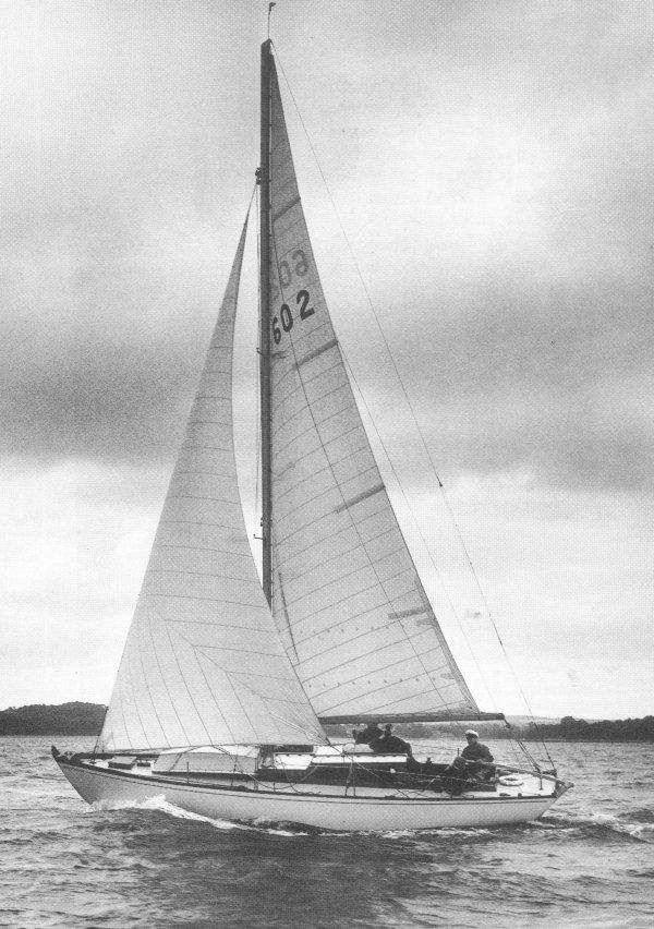 Rnsa twenty four sailboat under sail