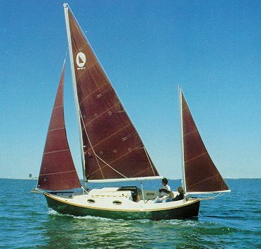 Rob roy 23 sailboat under sail