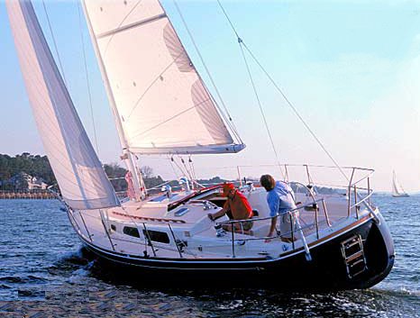 Sabre 362 sailboat under sail
