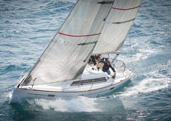 Salona 35 sailboat under sail