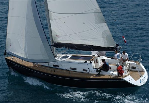 Salona 40 sailboat under sail