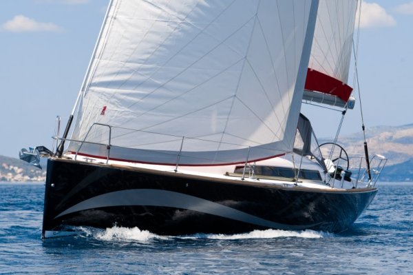 Salona 41 sailboat under sail