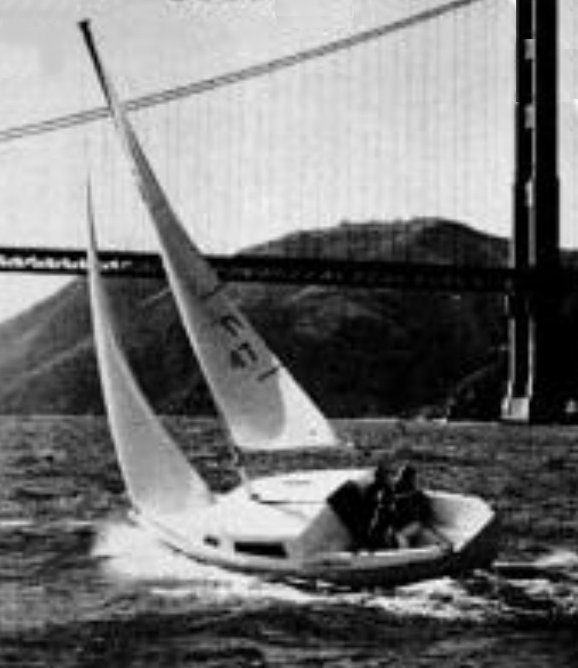 San clemente 23 sailboat under sail